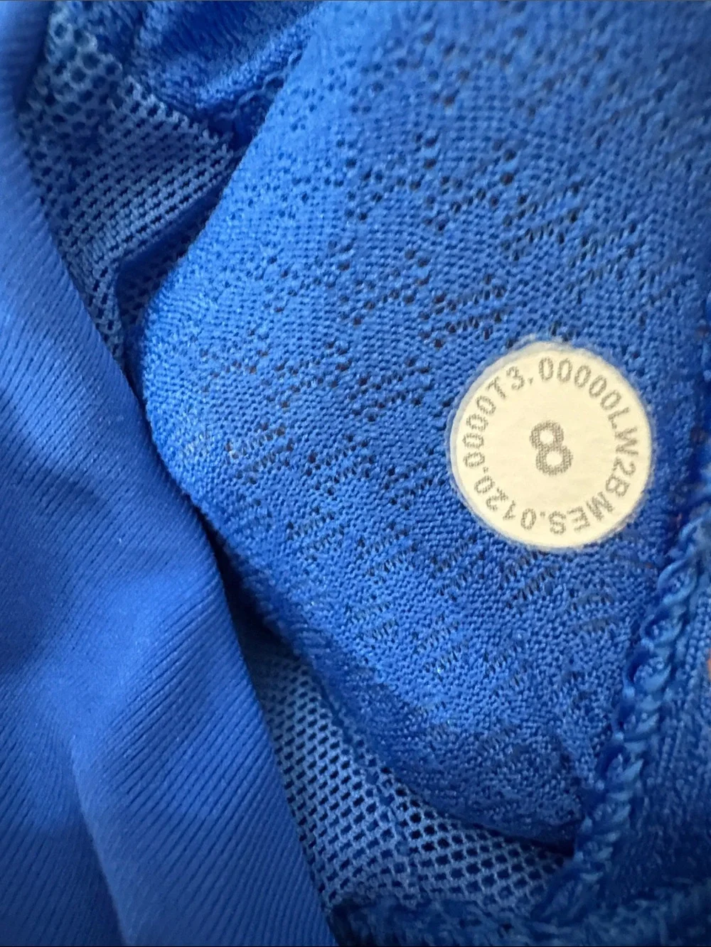 Lululemon free to be serene longline wild bluebell size 8